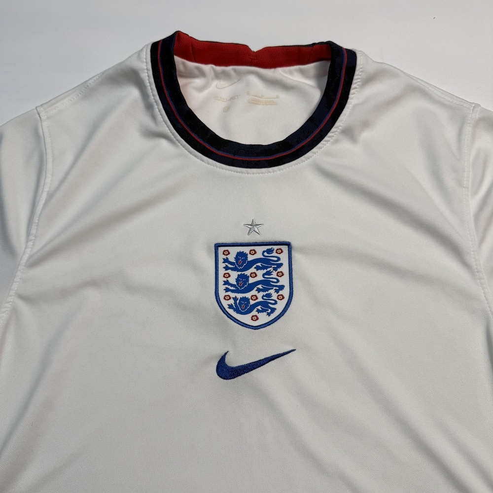 England National Team Soccer Jersey Mens Medium White Nike Dri-FIT 2020/2021
